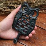 2 Cast Iron Owl Hook 2