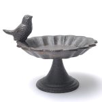 Cast Iron Bird Feeder Garden Stand Birdbath 04