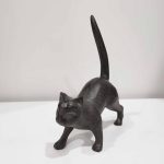 Cast Iron Cat Sculpture 2