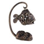 Cast Iron Fish Candle Holder 2