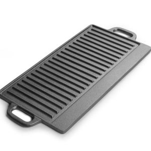 Cast Iron Griddle Plate Reversible Grill Medium Size 01