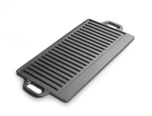 Cast Iron Griddle Plate Reversible Grill Medium Size 01