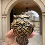 Cast Iron Owl Wind Chime 04