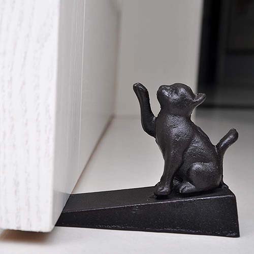 Cast Iron Cat Candle Holder