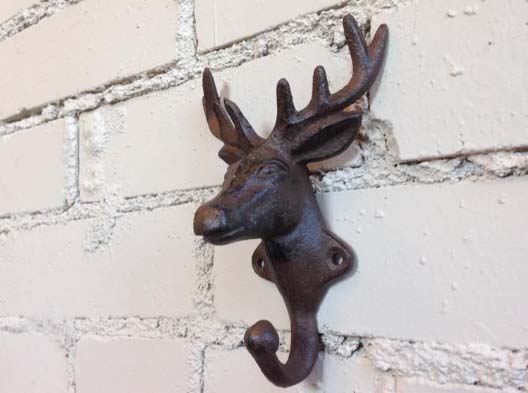 Cast Iron Animal Deer Stags Head Hook – BBQ BRO