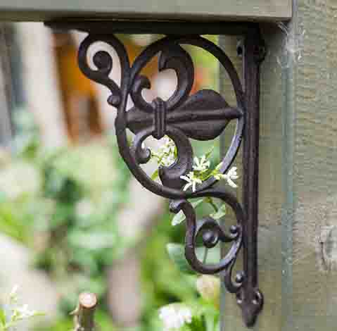 4 Cast Iron Fleur De Lis Shelf Brackets – French Rustic Farmhouse Corbels