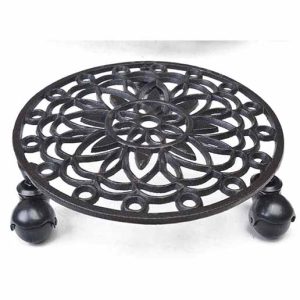 Pot Stand on Wheels Black 01 website