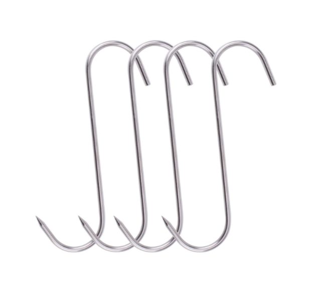 Meat Hooks 4'' 4mm, SUS304 Stainless Steel India | Ubuy