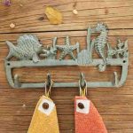 Seahorse Fish Starfish 5 Hook Rack 01