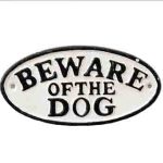 dog Oval Sign 01