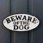 dog Oval Sign 02