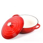 Enamel Casserole 26cm pot Red 1