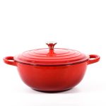 Enamel Casserole pot 26cm Red 2