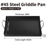 carbon steel rectangle frying pan plate 4