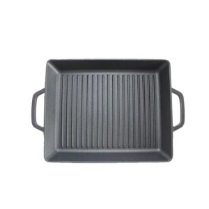 cast iron rectangle grill pan 330x265mm 01